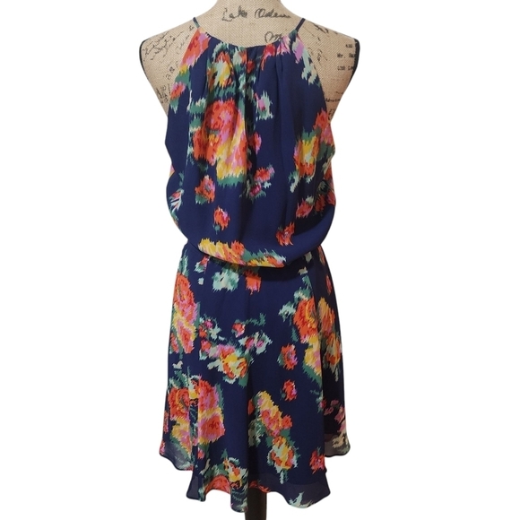 Joie Floral Mini Halter Sundress - Medium - Picture 6 of 8